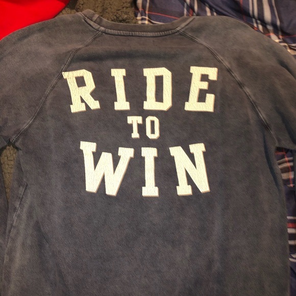 Blue washed Springfield light sweatshirt - Picture 3 of 3